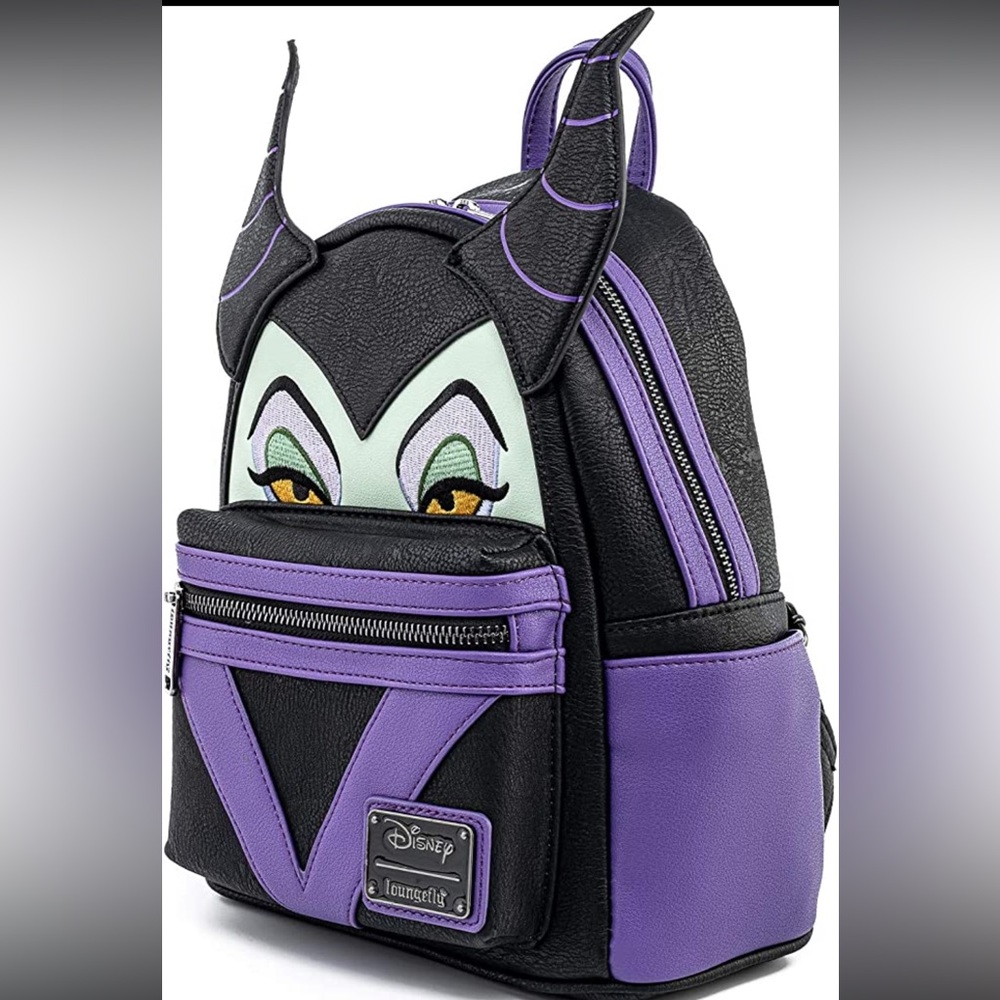 Disney villain, maleficent bag, and wallet